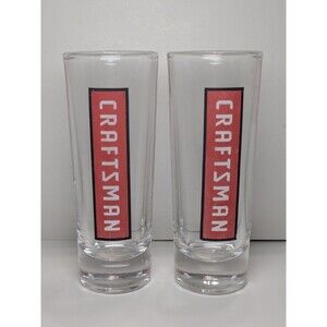 2 Craftsman Tools Tall Shot Glasses